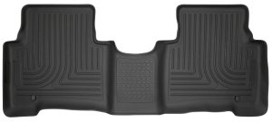 Hyundai Santa Fe Floor Mats - Rear - Husky Liners - WeatherBeater Series - Black - `13-`15